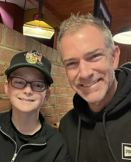 Jason and his son Caleb